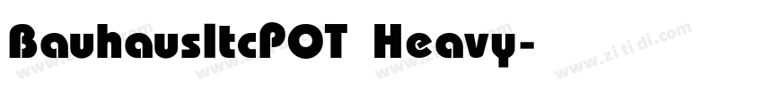 BauhausItcPOT Heavy字体转换
